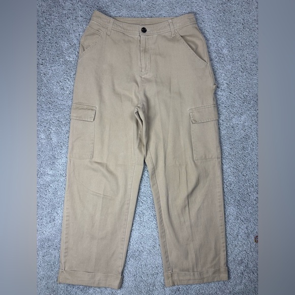 Sandy Liang Pants Womens 6 Wide Leg Baggy 6 Pockets Cotton Classic Vacation - Picture 1 of 3